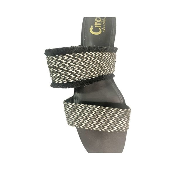 CIRCUS by Sam Edelman Black Fringe Casual Sandals Sz10 - Picture 3 of 4